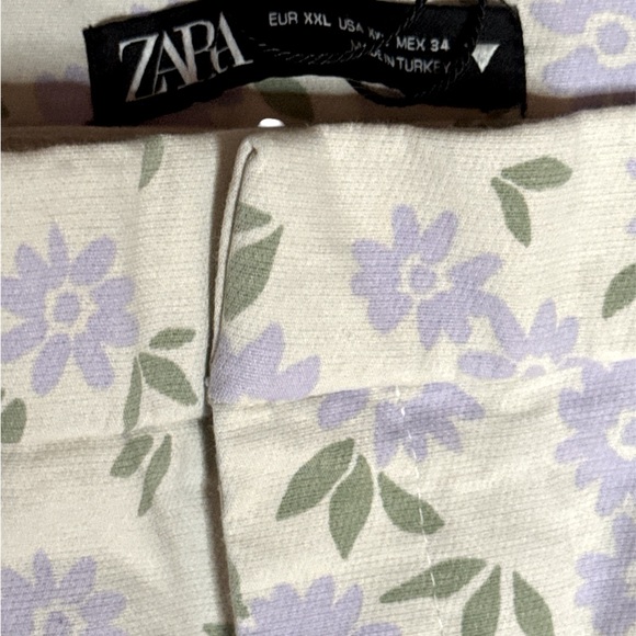 Zara Floral Print Pants NWOT - Picture 5 of 5